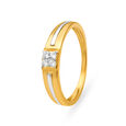 Fancy Traditional Gold and Diamond Finger Ring for Men,,hi-res image number null