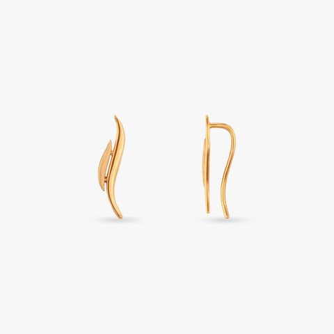 Twin Flame Gold Stud Earrings