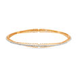 14 KT Yellow Gold Dainty Stunning Bangle,,hi-res image number null