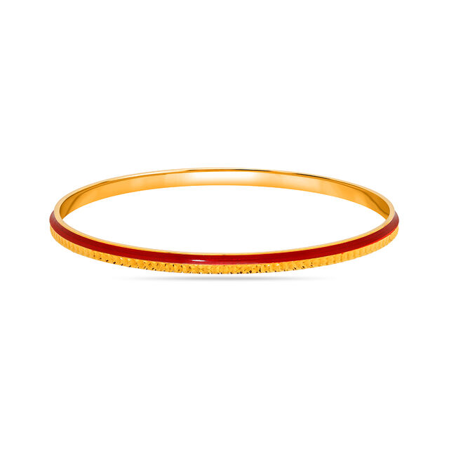 14 Karat Yellow Gold Traditional Bangle,,hi-res image number null