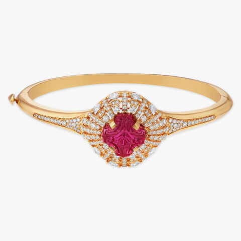 Rose Edge Diamond Bangle