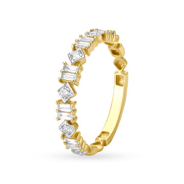 14KT Yellow Gold Diamond Finger Ring