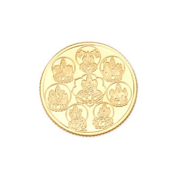 Ashtalakshmi 22 Karat Gold Coin