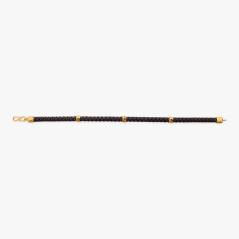 Shubh Swastik Gold Bracelet for Men