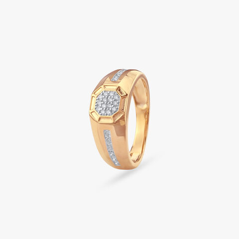 Octa Crest Diamond Ring for Men