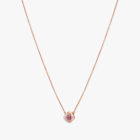 Poppy Pink Diamond Necklace Set