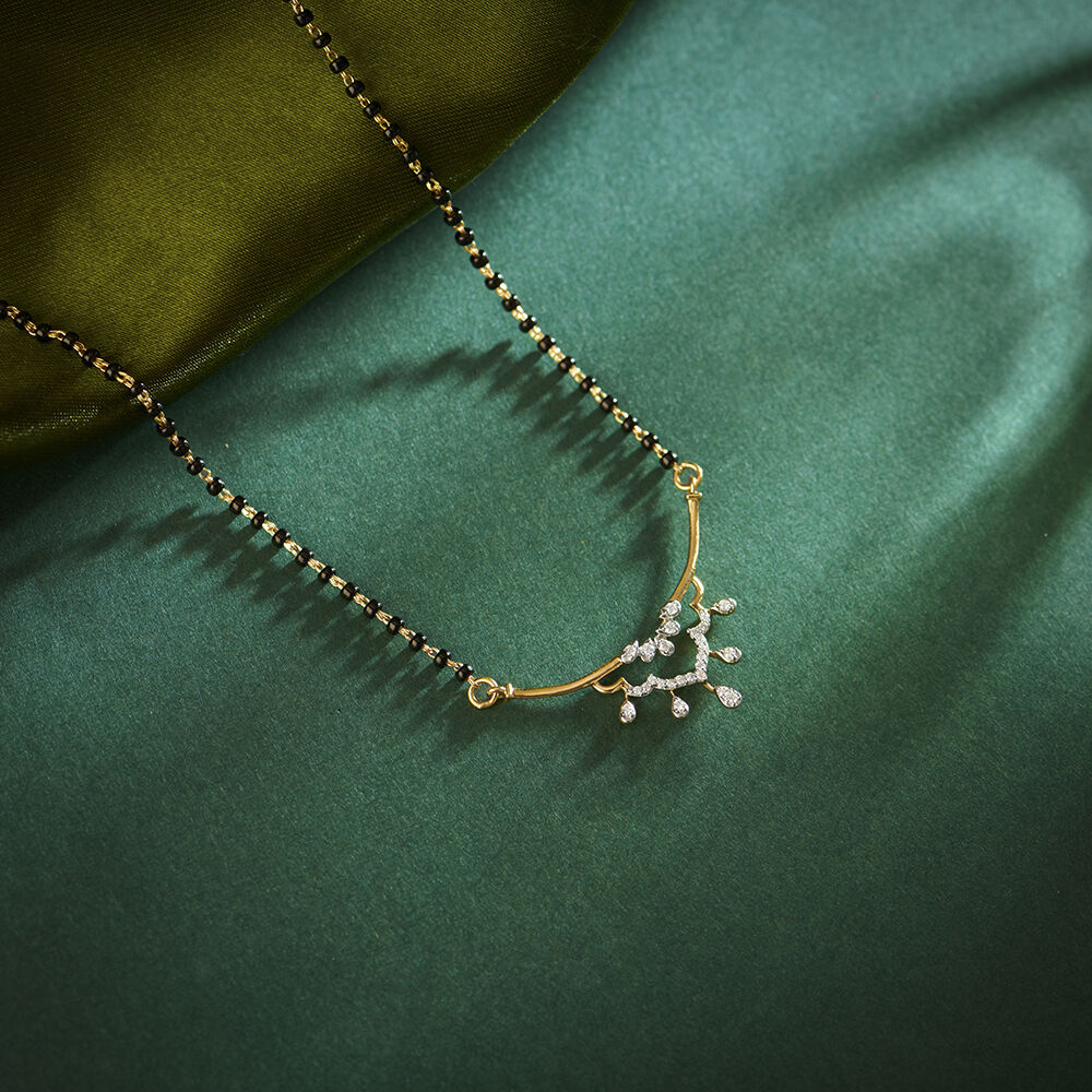 Tanishq real top diamond mangalsutra