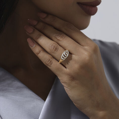 Interwoven Balance Diamond Ring