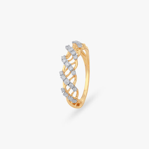 Interwoven Sparkle Diamond Ring