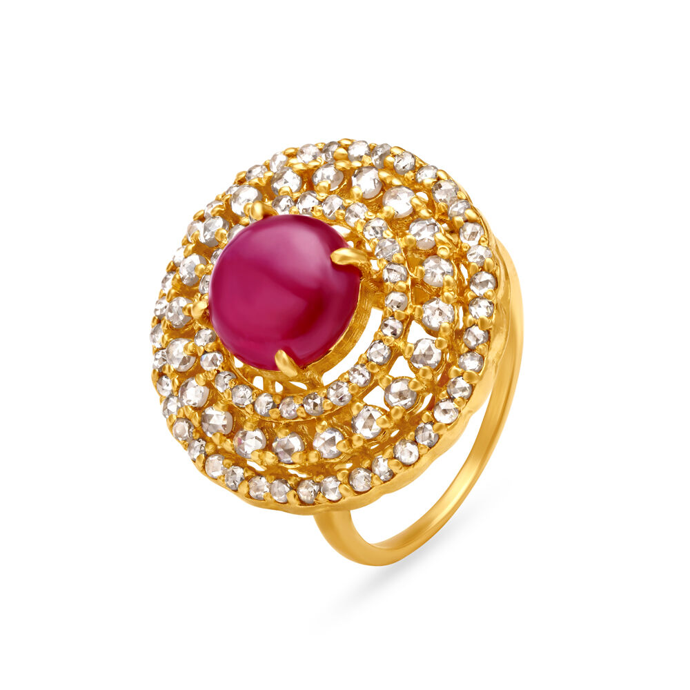 Ruby ring price tanishq store