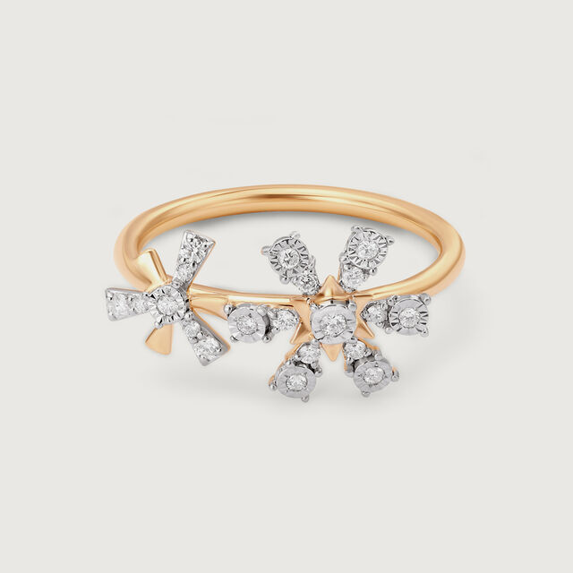 Twinkling Romance 14KT Diamond Finger Ring,,hi-res image number null