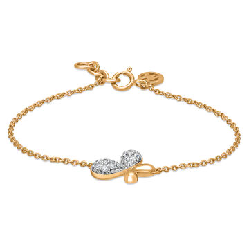 Mamma Mia 14 KT Yellow Gold Free Spirit  Bracelet for Kids