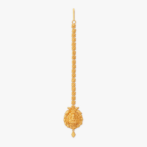 Sacred Bloom Gold Maang Tikka