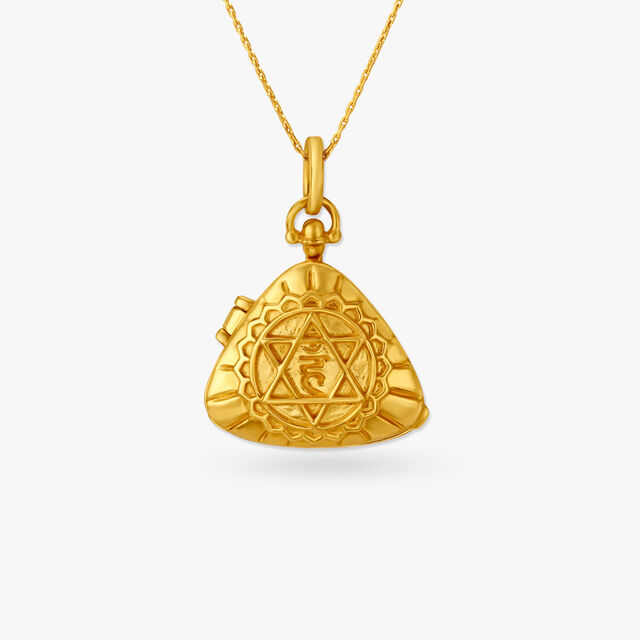 Elegant Engraved Rakhi Pendant,,hi-res image number null