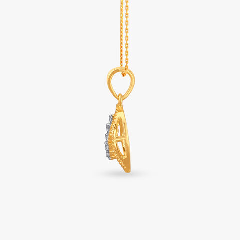 Twilight Leaf Diamond Pendant