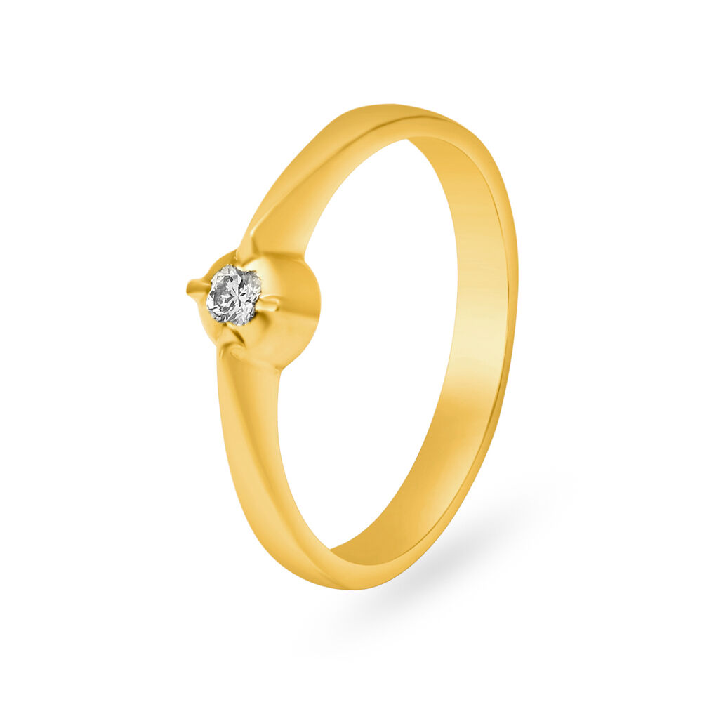 Glorious18 Karat Gold Geometric Ring