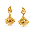 Striking Nature Inspired Drop Earrings,,hi-res image number null