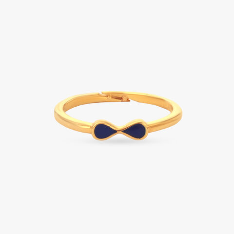 Tiny Bowtie Gold Ring for Kids