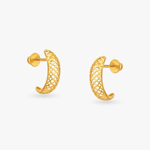 Netted Miracles Hoop Earrings