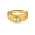 Hook Anchor Gold Finger Ring For Men,,hi-res image number null