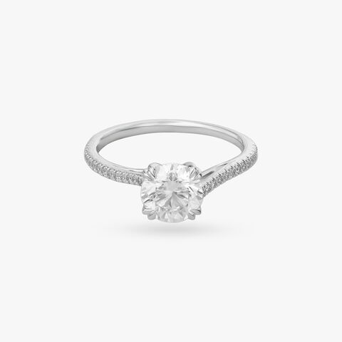 Radiant Sparkle Solitaire Ring