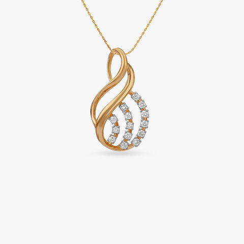 Flowing Radiance Diamond Pendant
