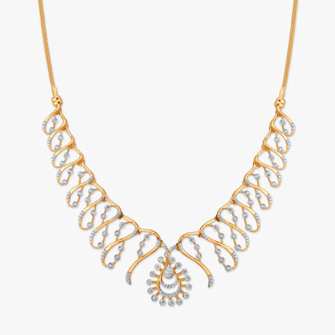 Regal Bloom Diamond Necklace Set
