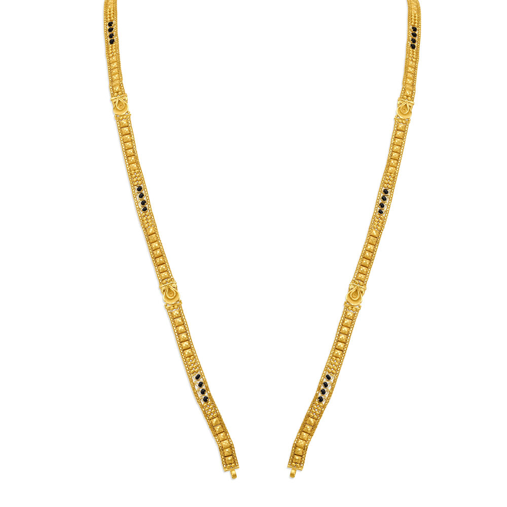 Long gold mangalsutra designs discount with price in tanishq