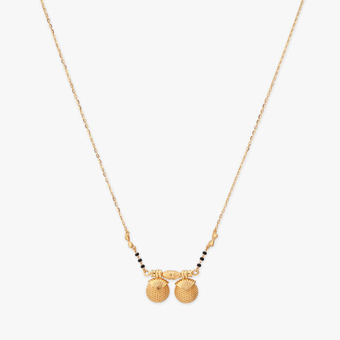 Sculpted Grace Gold Mangalsutra
