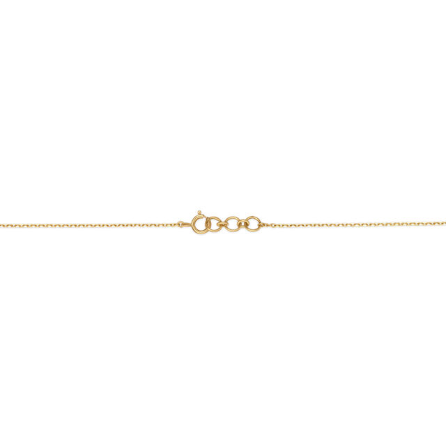 18kt Yellow Gold Coral Pendant with Chain,,hi-res image number null