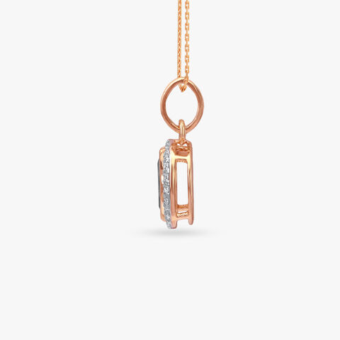 Fiery Orbit Diamond Pendant