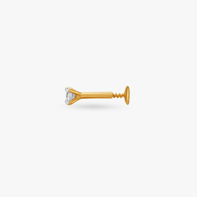 Subtle Simple Diamond Nose Pin,,hi-res image number null