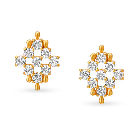Stylish Gold Stud Earrings for Kids