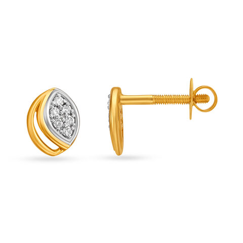 6 Stone Diamond Stud Earrings for Kids