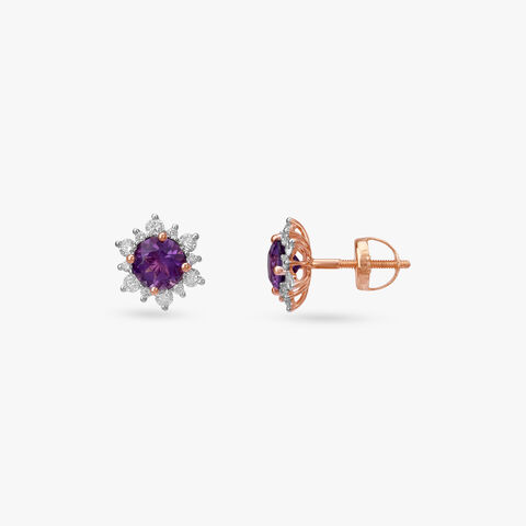 Royal Rosettes Diamond Stud Earrings