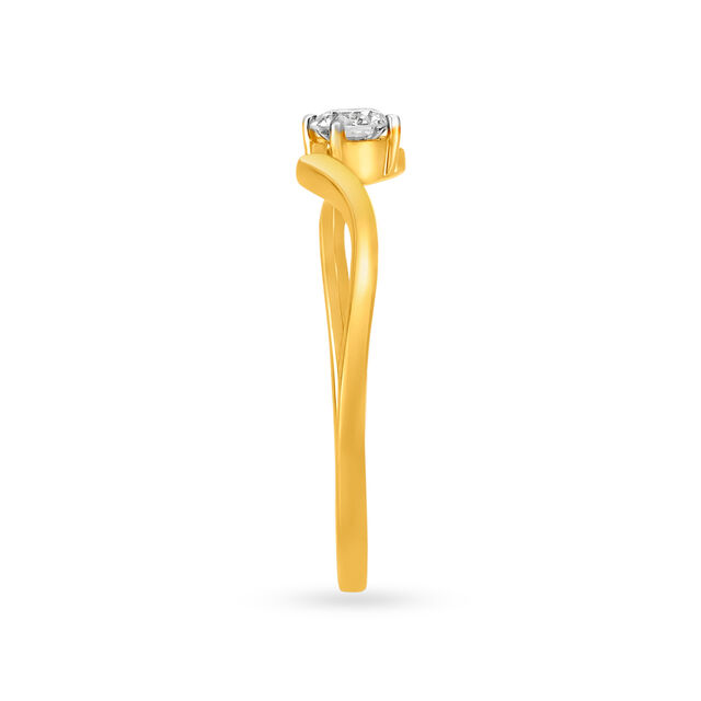 Single Stone Solitaire Look Diamond Finger Ring,,hi-res image number null