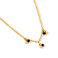 Mia Sutra DIY with Black Bunch Beads Multiple Stacking Charm Chain,,hi-res image number null