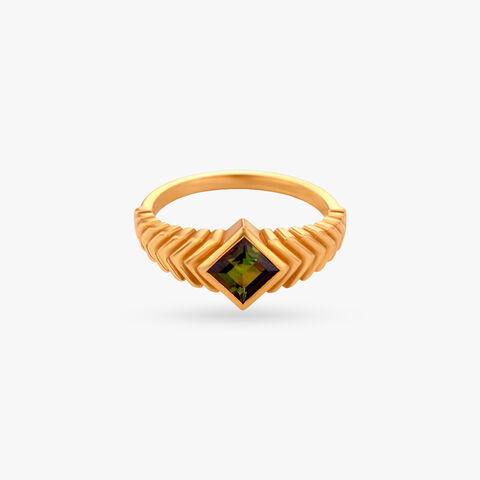 Mossy Gleam Gold Ring