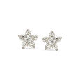 Radiant Floral Diamond Stud Earrings,,hi-res image number null