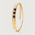 Pyramid Elevation Strip 18 KT Lapis Lazuli Bangle,,hi-res image number null