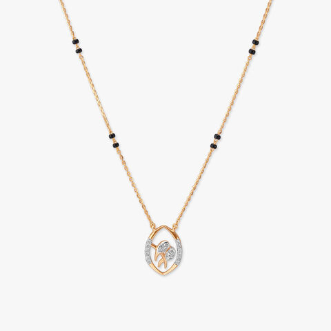Leaf Delight Diamond Mangalsutra