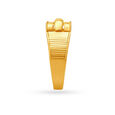Mesh Pattern Gold Men's Finger Ring,,hi-res image number null