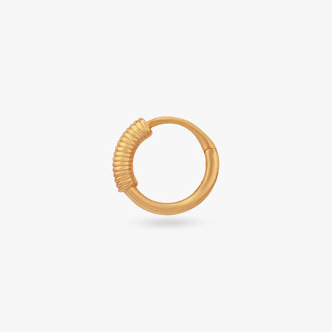 Spiral Loop Gold Nose Pin