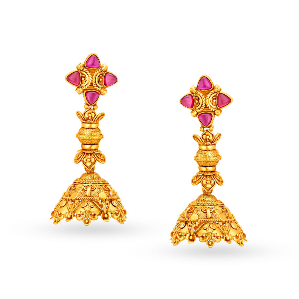 Tanishq store kundan earrings