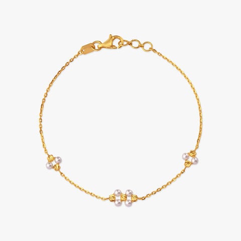 Petite Cluster Gold Bracelet