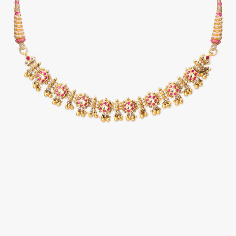 Majestic Floral Gold Necklace Set