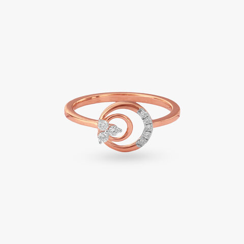 Spiral Hug Diamond Ring alternate view 1