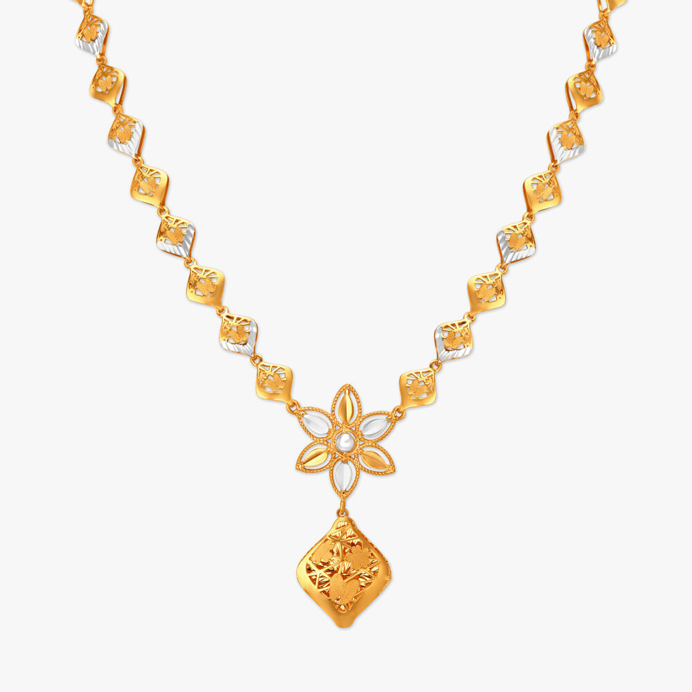 Gold necklace designs sales with price in tanishq