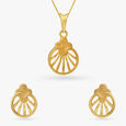Dainty Pendant and Earrings Set,,hi-res image number null