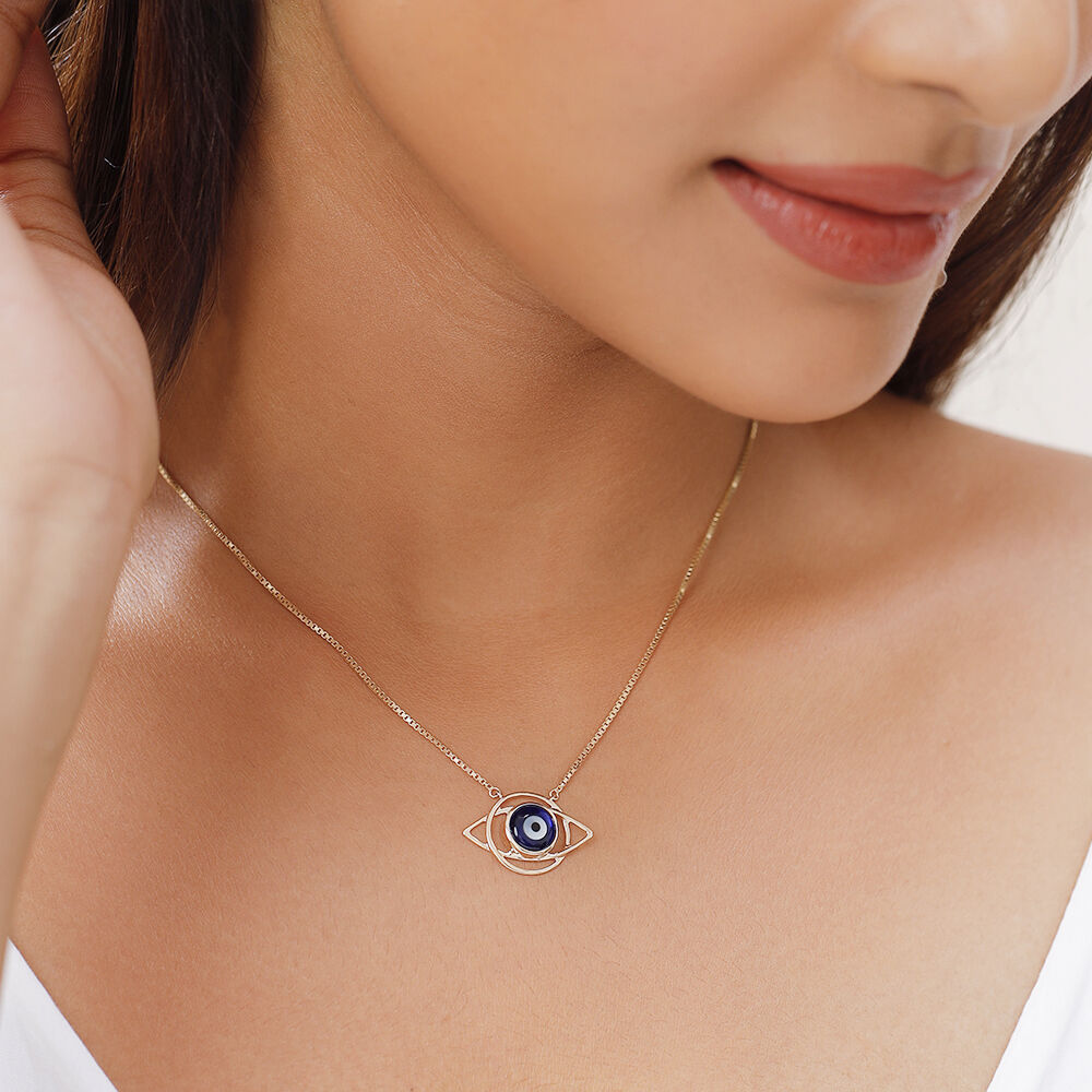 Big Evil Eye Necklace|Shop evil eye jewellery online|Zevarking.com – Zevar  King